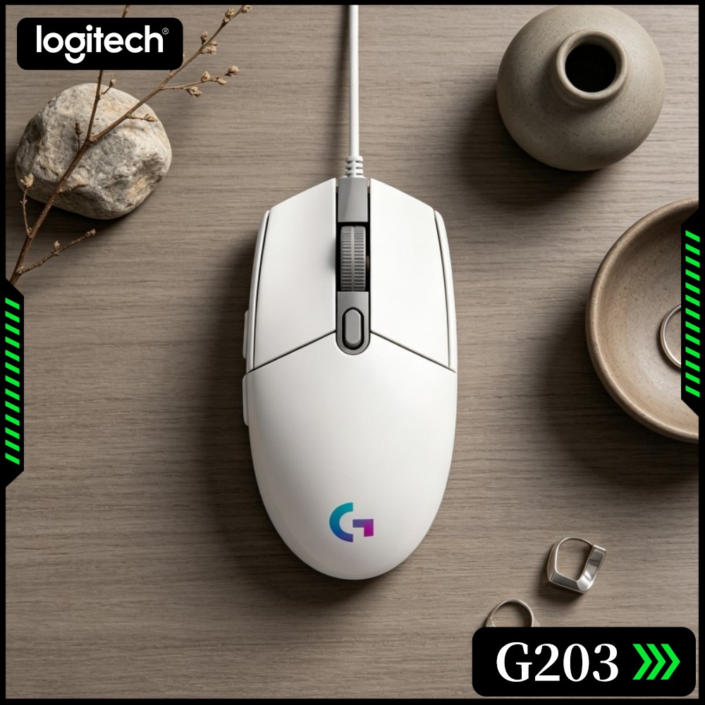 Logitech Mouse G203 - Logitech G203 Kabelgebundene Gaming-Maus, robustes Gehäuse,