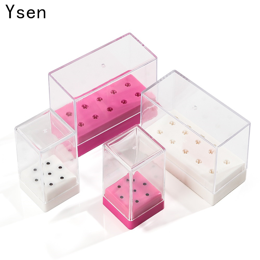 Tech Accessories Box - 7/10 löcher Nail art Bit Lagerung