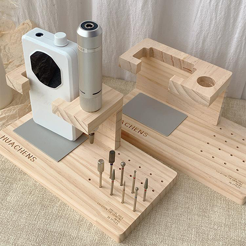 Tech Accessories Box - 1 Stück Nagelbohrer-Bits Holzhalter Langlebig für