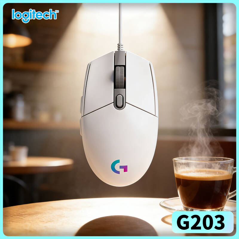 Logitech Mouse G203 - Logitech G203 Kabelgebundene Gaming-Maus RGB-Beleuchtung 8000