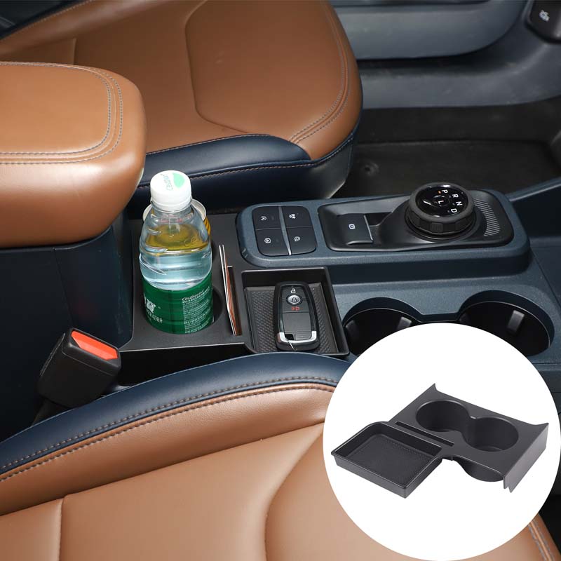Tech Car Accessories - Auto-Mittelkonsolen-Aufbewahrungsbox Getränkehalter Organizer-Ablage für Ford Maverick