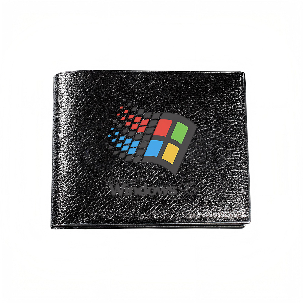 Tech Inspired Accessories - Windows-Logo-Design Herren-Geldbörse Kartenhalter Lässiger Business-Stil Moderner