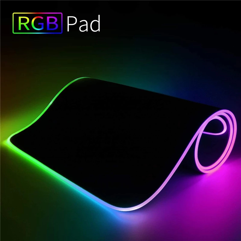 Mouse Charging Pad - RGB-Gaming-Mauspad mit LED-Beleuchtung, Komfortables Rutschfestes Mauspad,
