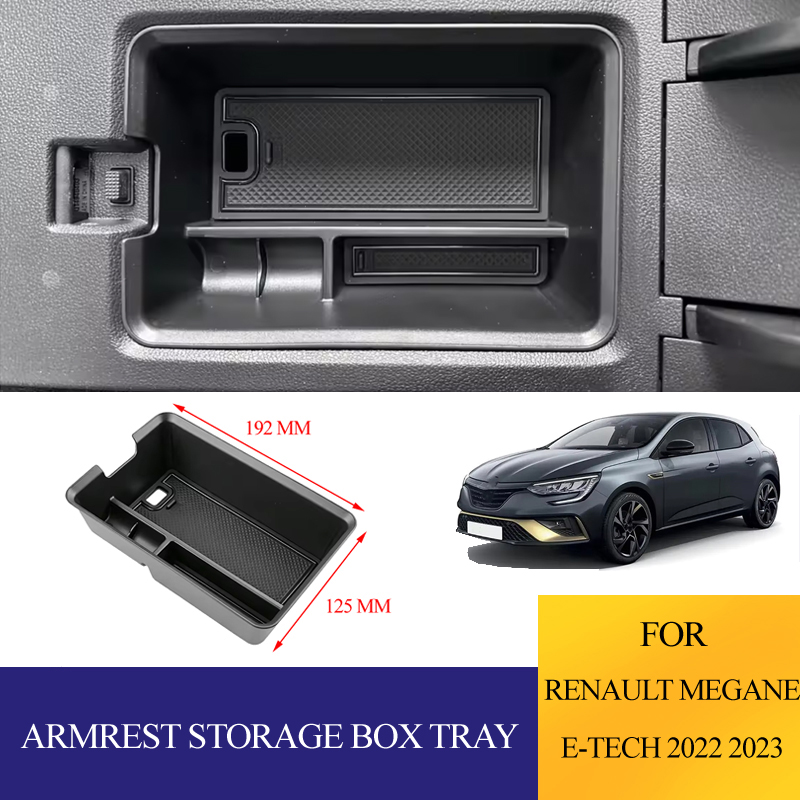 Tech Accessories Box - ABS-Auto-Armlehnen-Aufbewahrungsbox für Renault Megane E-Tech 2022