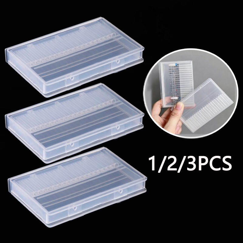 Tech Accessories Box - 1/2/3 Stück 20-Fächer Transparente Aufbewahrungsbox für