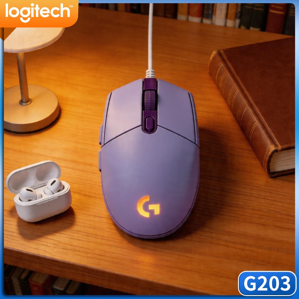 Logitech Mouse G203 - Logitech G203 Kabelgebundene Gaming-Maus Solide Bauweise