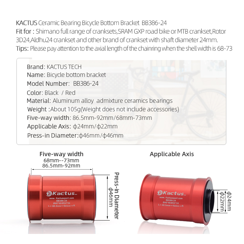 KACTUS Fahrrad-Innenlager mit  – Tech Bike Accessories Bewertung und Preis