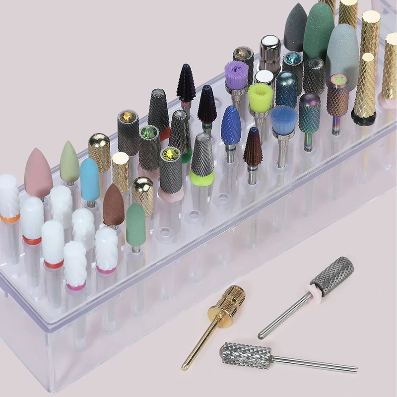 48 löcher Klar Nagel Bohrer Bi – Tech Accessories Box Bewertung und Preis
