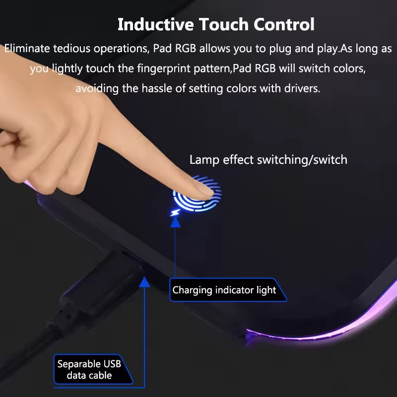 RGB-Mauspad mit kabellosem Lad – Mouse Charging Pad Bewertung und Preis