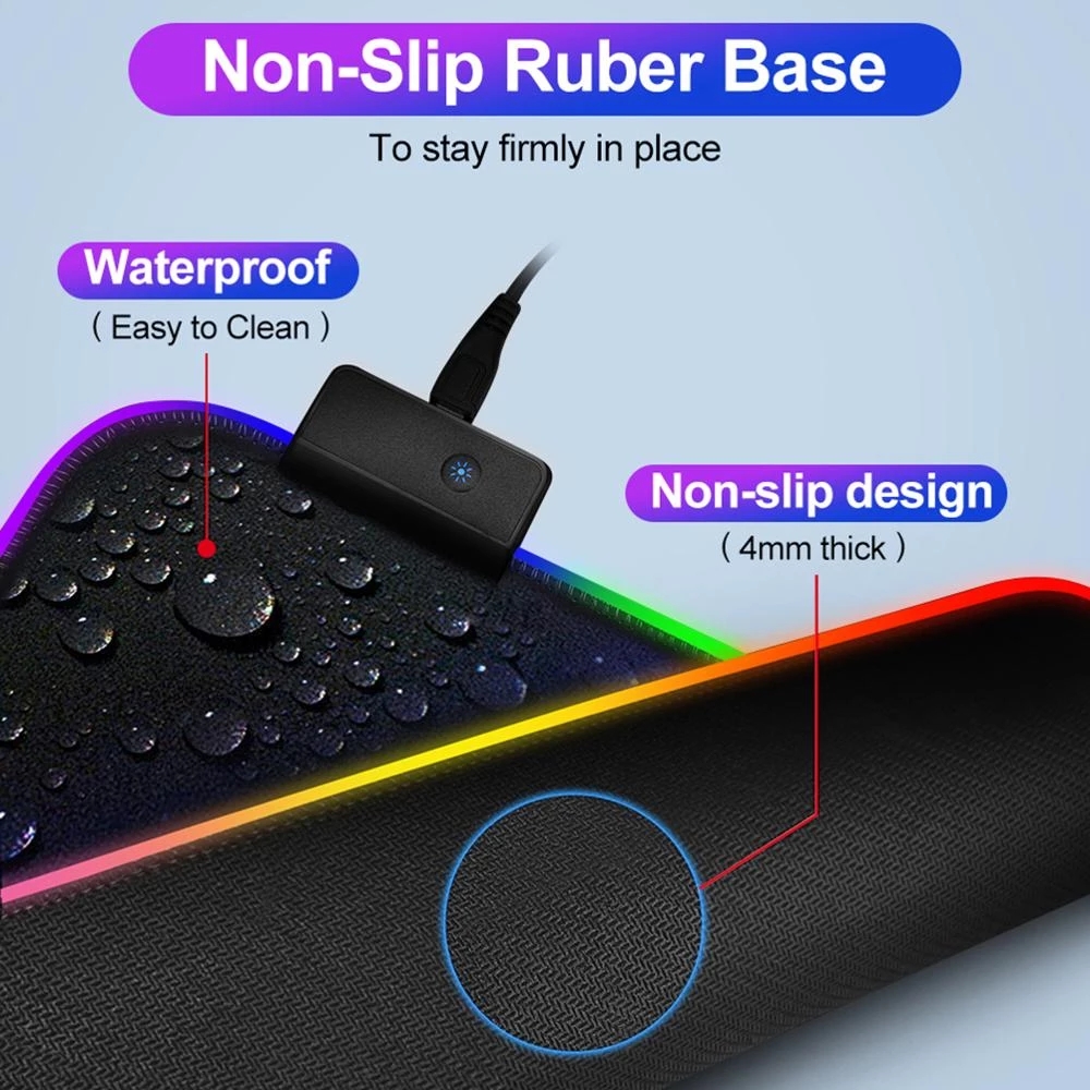 RGB-Gaming-Mauspad mit LED-Bel – Mouse Charging Pad Bewertung und Preis